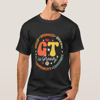 Gifted GT is Groovy Teacher Appreciation Week Back T-Shirt