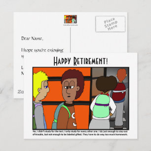 Gifted Kids Cartoon Postcard