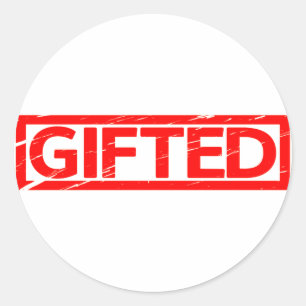 Gifted Stamp Classic Round Sticker