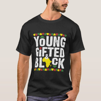 Gifted Young Black Dashiki African Pride History M T-Shirt