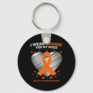 Gifts Apparel Clothing Niece Multiple Sclerosis Aw Keychain