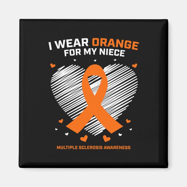 Gifts Apparel Clothing Niece Multiple Sclerosis Aw Magnet (Front)