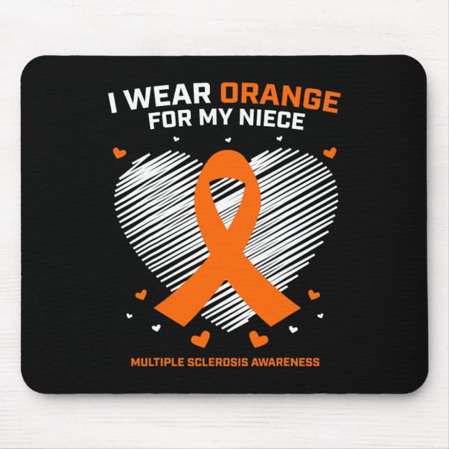 Gifts Apparel Clothing Niece Multiple Sclerosis Aw Mouse Pad (Front)