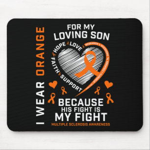 Gifts Apparel Orange Son Multiple Sclerosis Awaren Mouse Pad