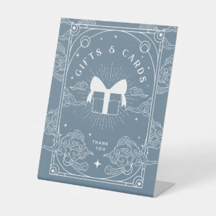 Gifts & Cards Blue Tarot Baby Shower Pedestal Sign