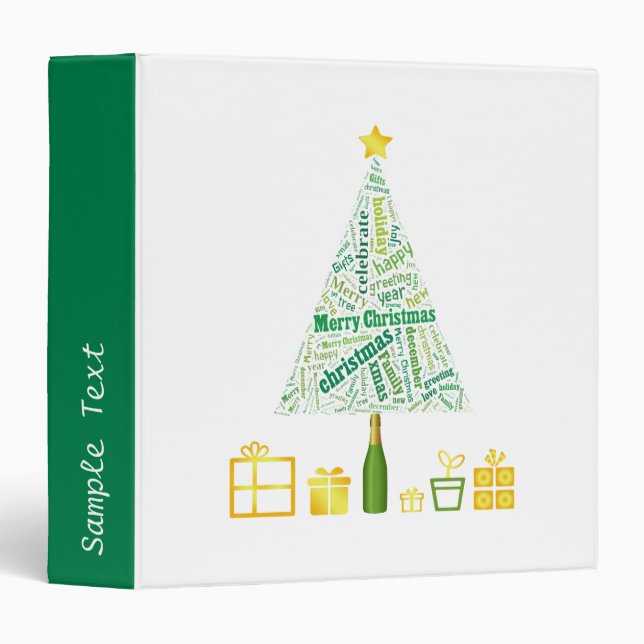 Gifts Christmas tree green Binder (Front/Spine)