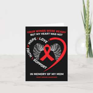 Gifts Clothing In Memory Of My Mom Heart Disease A Card