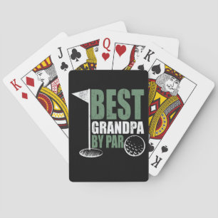 Gifts Dad   Best Grandpa By Far Playing Cards