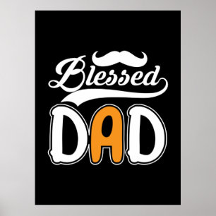 Gifts Dad   Blessed Dad Poster