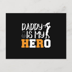 Gifts Dad   Daddy Is My Hero Postcard