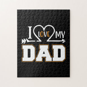 Gifts Dad I Love My Father Jigsaw Puzzle