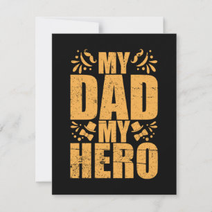 Gifts Dad   My Dad My Hero Card