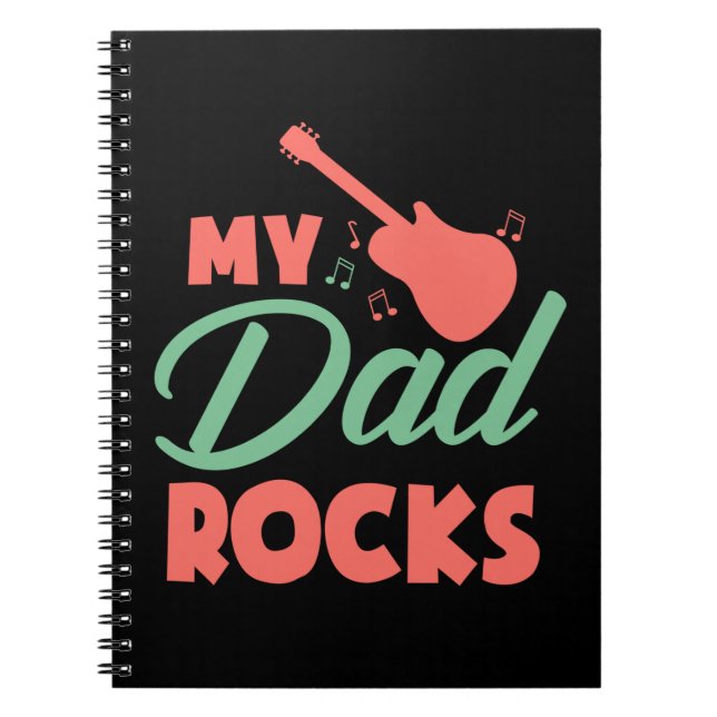Gifts Dad | My Dad Rocks Notebook (Front)