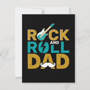 Gifts Dad   Rock And Roll Dad Card