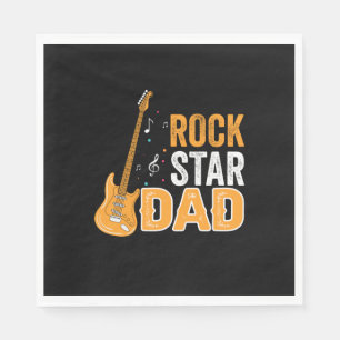 Gifts Dad   Rock Star Dad Napkin