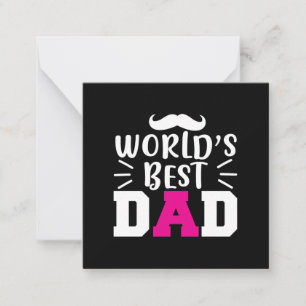 Gifts Dad World's Best Dad Card
