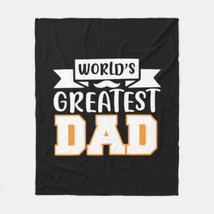 Gifts Dad   World's Greatest Dad Fleece Blanket