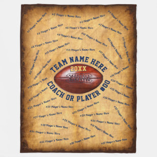Gifts for a Football Coach, Football Senior Night Fleece Blanket