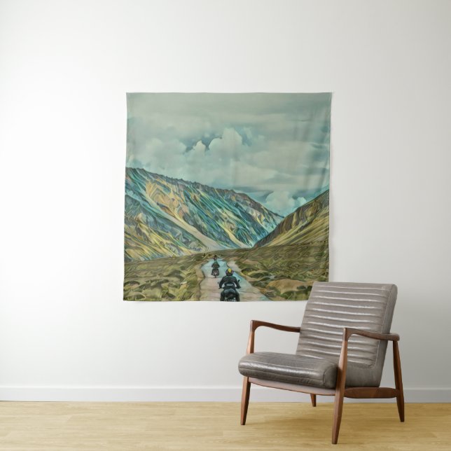 Gifts for a motorcycle rider tapestry (In Situ)