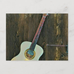 Gifts for a musician guitarist postcard