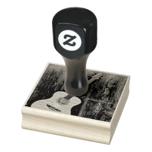 Gifts for a musician guitarist rubber stamp
