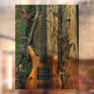 Gifts for a musician guitarist window cling