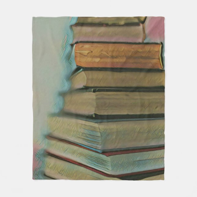Gifts for book lovers fleece blanket (Front)