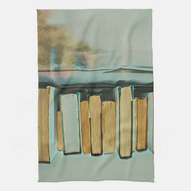 Gifts for book lovers kitchen towel (Vertical)