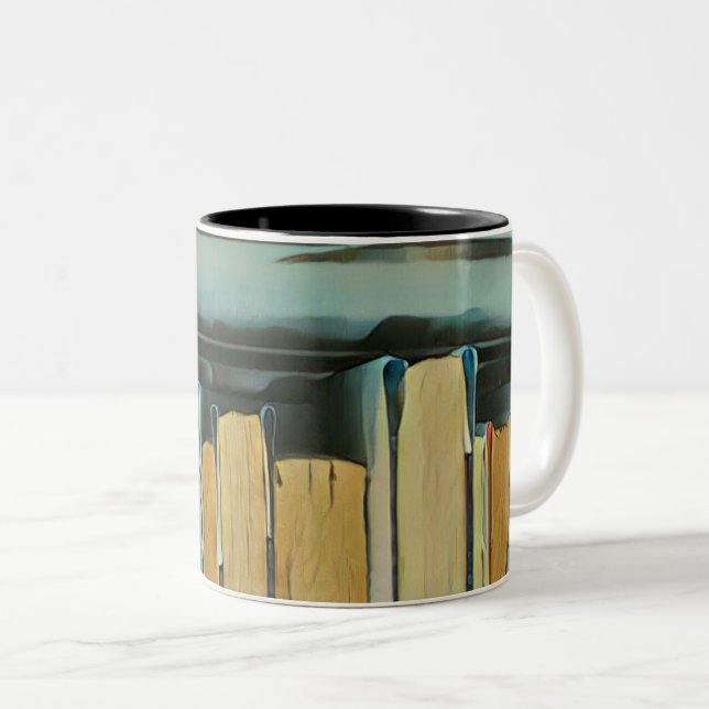 Gifts for book lovers Two-Tone coffee mug (Front Right)