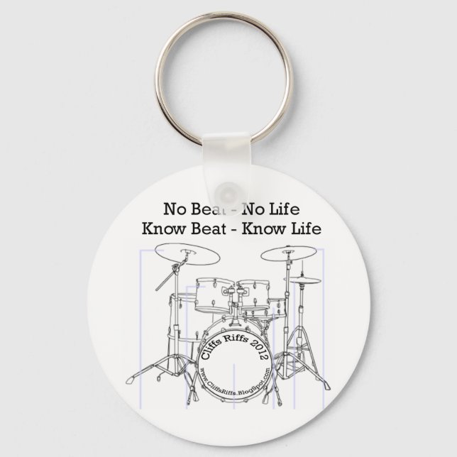Gifts for Drummers, Musicians, and Dancers Keychain (Front)