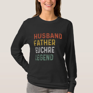 Gifts For Euchre Players Retro Father's Day T-Shirt