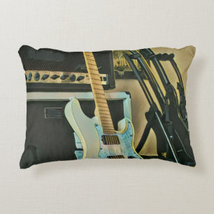 Gifts for guitar lovers accent pillow