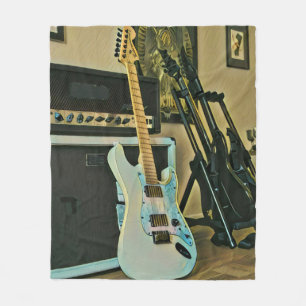 Gifts for guitar lovers fleece blanket