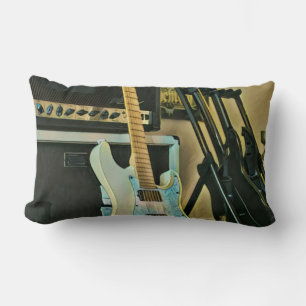 Gifts for guitar lovers lumbar pillow