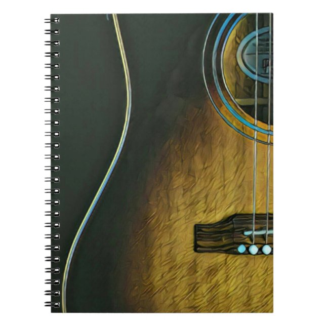 Gifts for guitar lovers notebook (Front)