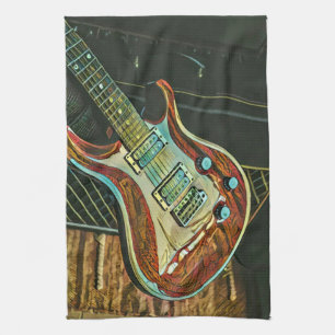 Gifts for guitarist kitchen towel