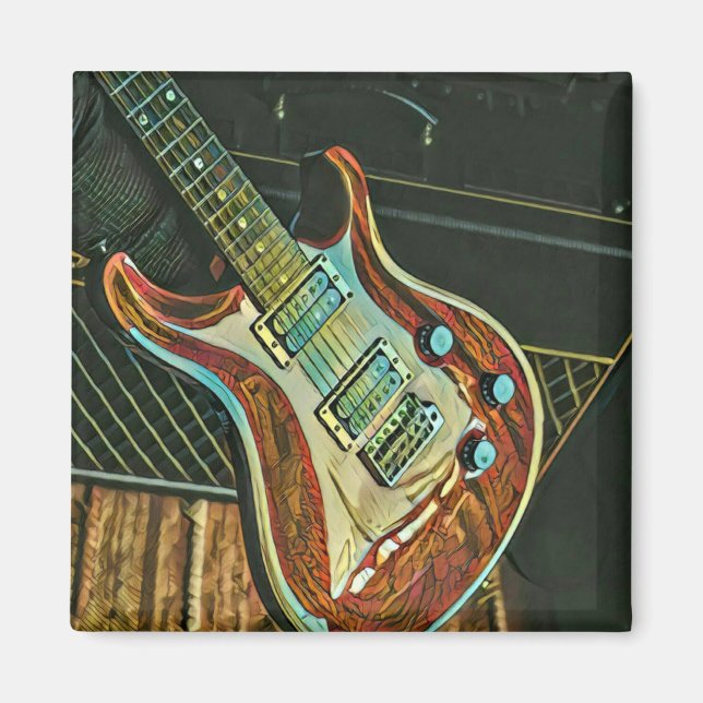 Gifts for guitarist magnet (Front)