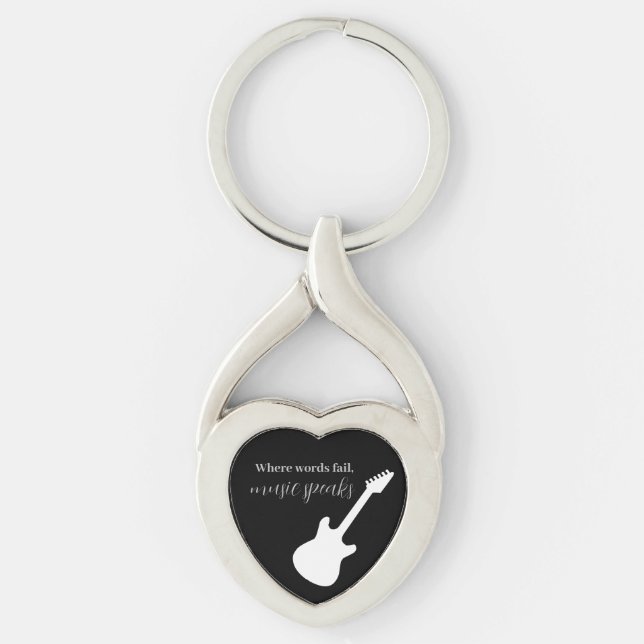Gifts for Guitarist, Musicians, and Dancers  Keychain (Front)