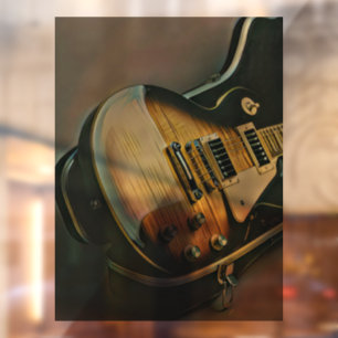 Gifts for guitarist window cling