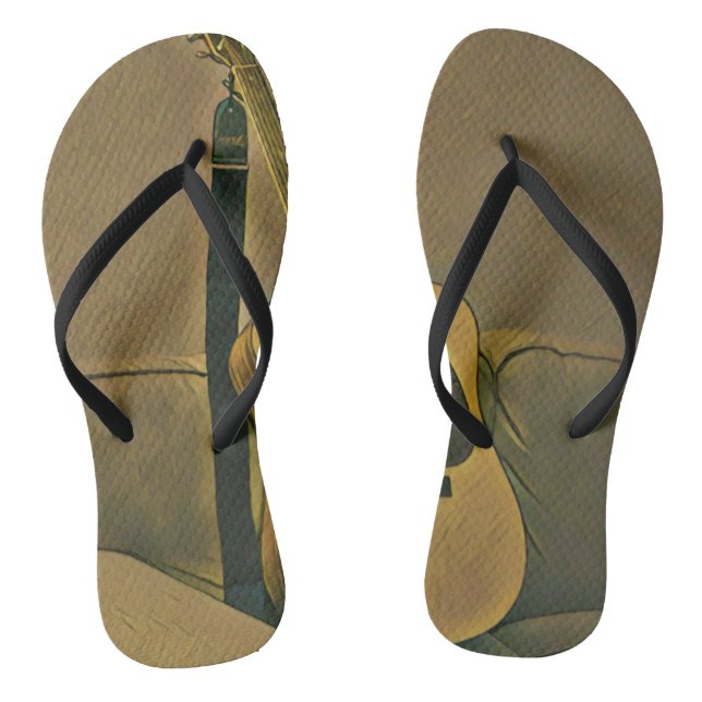 Gifts for guitarists flip flops (Footbed)