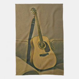 Gifts for guitarists kitchen towel