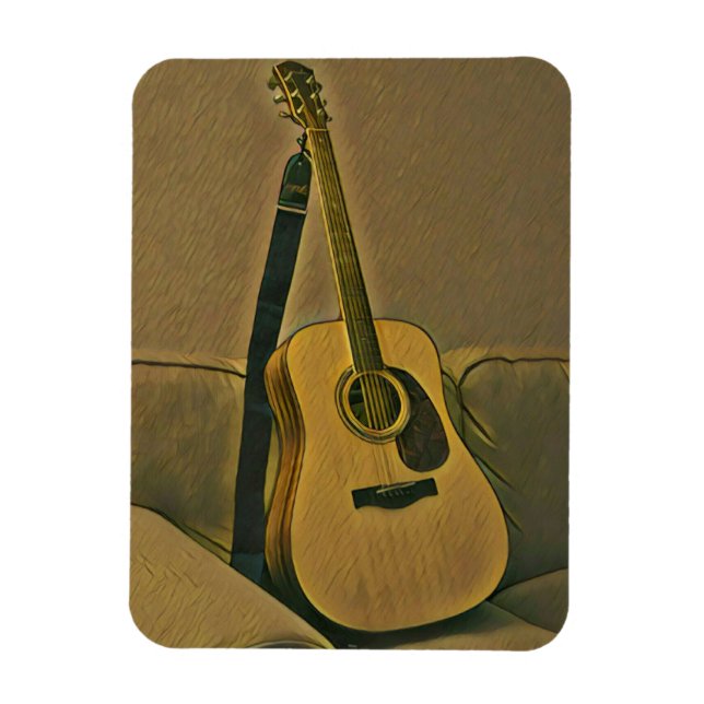Gifts for guitarists magnet (Vertical)