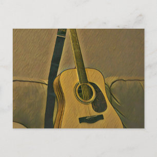 Gifts for guitarists postcard