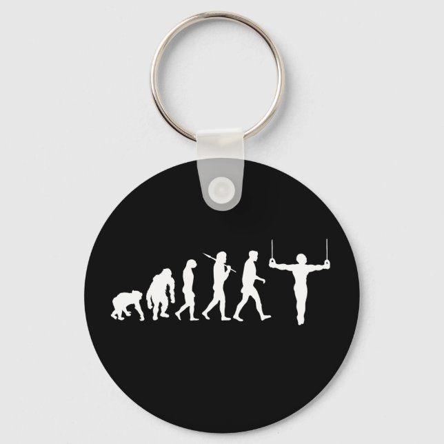 GIfts for Gymnasts - gymnastics rings Keychain (Front)