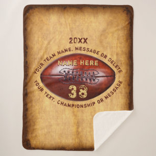 Gifts for High School Senior Football Players Sherpa Blanket