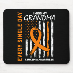 Gifts For Loss Of Grandma Leukaemia Awareness Flag Mouse Pad