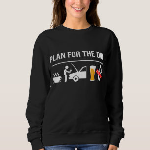 Gifts For Mechanics Funny Coffee Wrench Beer Adult Sweatshirt