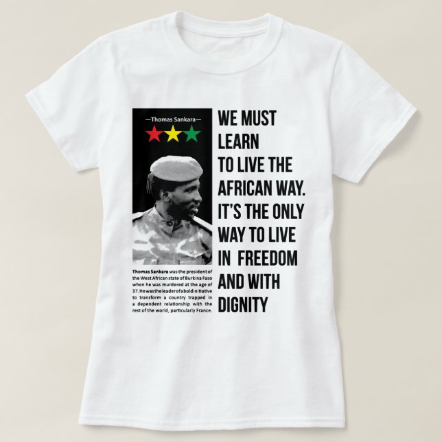 Gifts For Men Che Guevara Thomas Of Sankara Africa T-Shirt (Design Front)