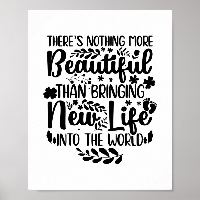 Gifts for Midwives | Midwife Maternity Nurse Birth Poster (Front)