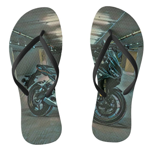 Gifts for motorcyclists flip flops (Footbed)